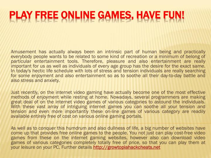 Some fun online games to play